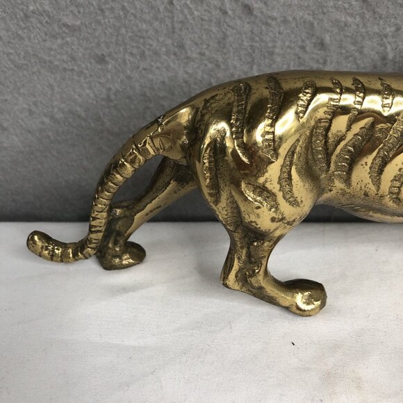 Vintage Masters of The Universe Tiger Solid Brass Battle Cat Motu MCM Rare Heavy - Picture 3 of 16